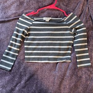 forever 21 cropped medium sleeve top